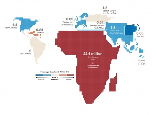 aids world map