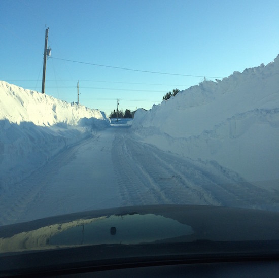Snowbanks in Summerside