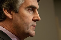 Premier Stephen McNeil answers questions at One Government Place.